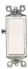 Leviton 5601-2WM 40 Pack 15Amp 120/277V Decora Rocker Single Pole AC Quiet...