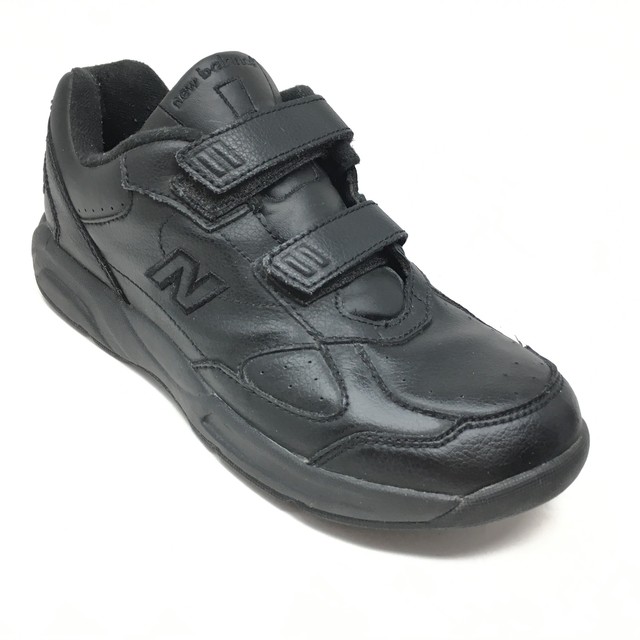Women's New Balance 574 Walking Shoes Sneakers Size 8B Black Leather Strapped V3 | eBay