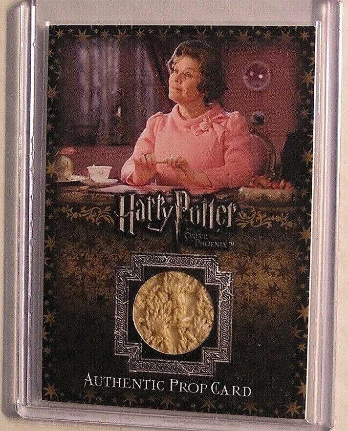 Harry Potter-OOTP-Screen Used-Relic-Prop Card-Doily from Dolores
