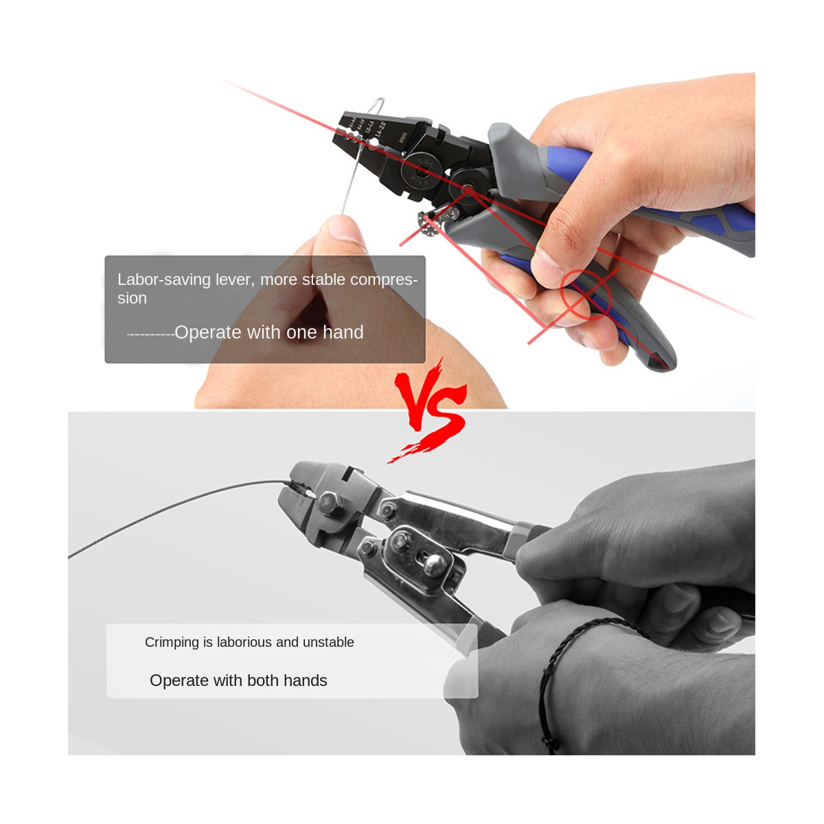 Crimping Fishing Pliers Steel Wire Cutting Scissors Kit Fishing