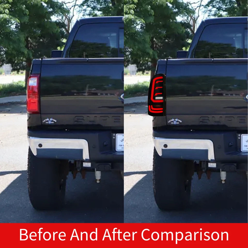 Luces traseras LED ahumadas para Ford F250/F350/F450/F550 Super Duty 2008-2016 Foto 4 de 4