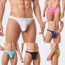 Sexy Herren Bade Bikini Slip Tanga G String Schwimmhose Bademode Unterwäsche