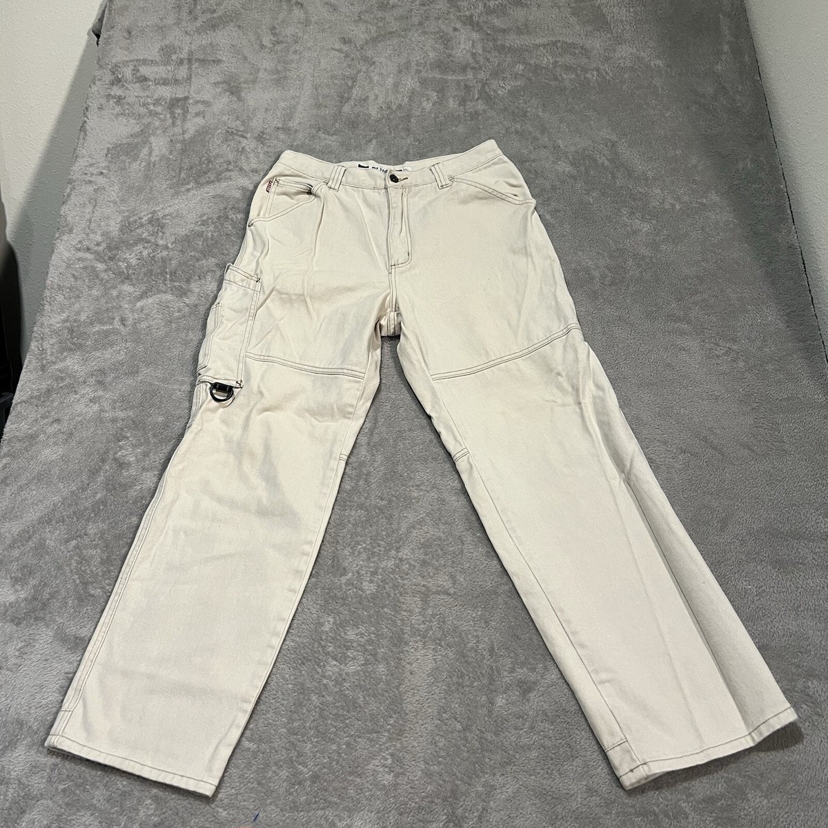 【HI FI FNK】Plate Vintage Snap Pants Vintage Plugg Cargo Pants Men's 31x32 Beige Y2K Tactical