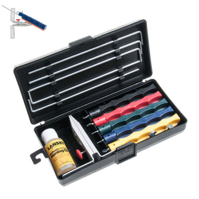 LANSKY Deluxe Schleif System Professioneller Messerschärfer Set Abziehstein Öl