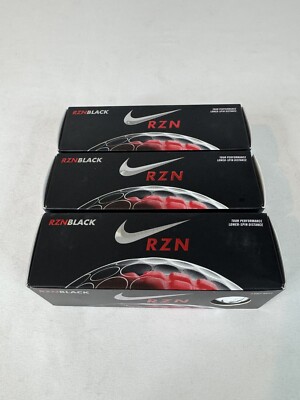 9 Brand New Nike RZN Tour Black (3 Sleeves) HIGH VISIBILITY Golf