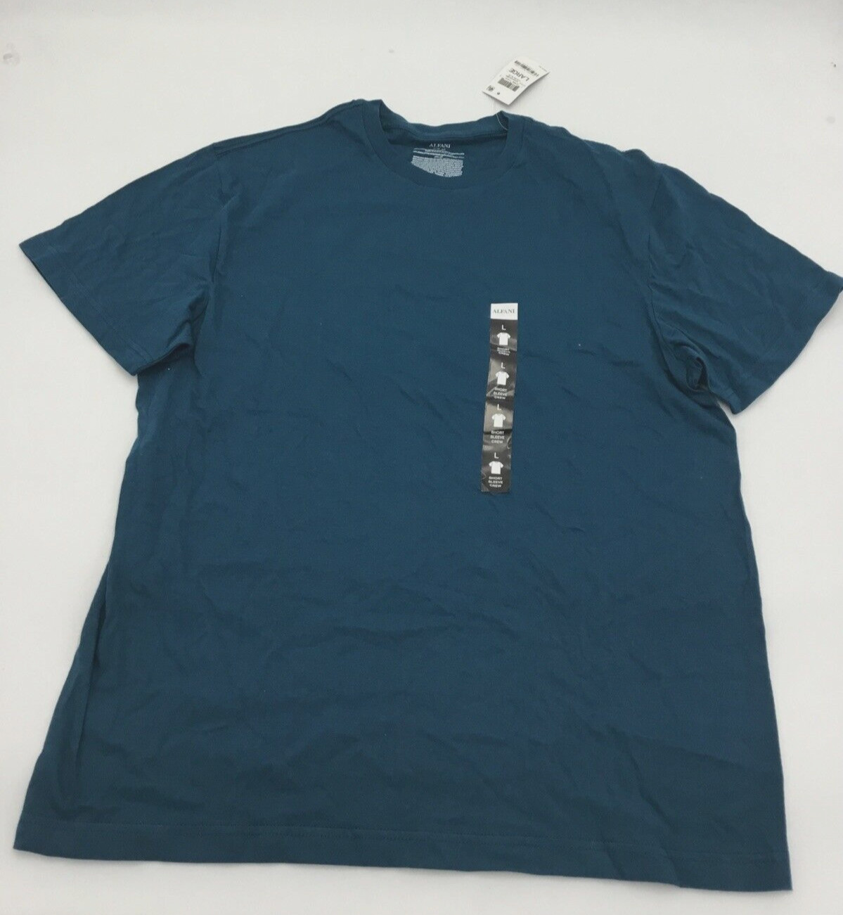 Мужская футболка Alfani с круглым вырезом, цвет морской волны, большой размер