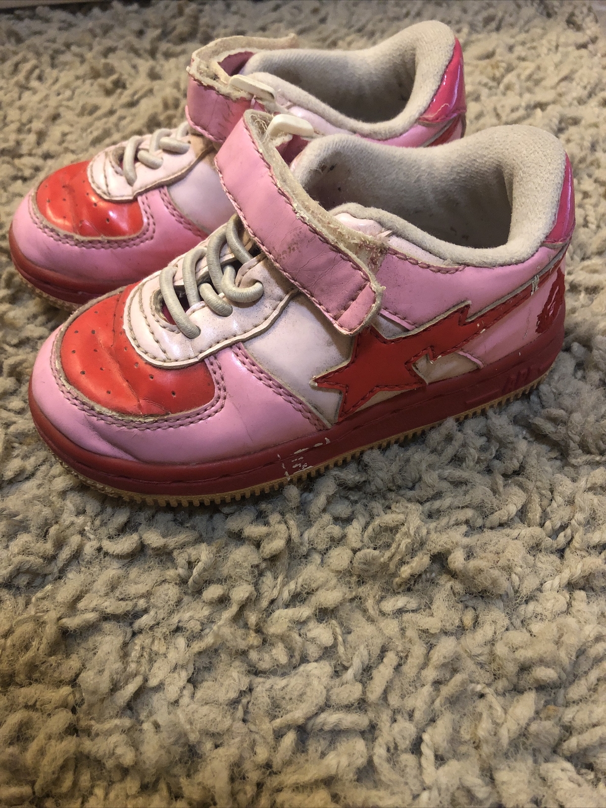 A BATHING APE Bapesta Sneaker Schuhe rosa Kinder Kleinkind 13M gebraucht  aus Japan kostenloser Versand | eBay