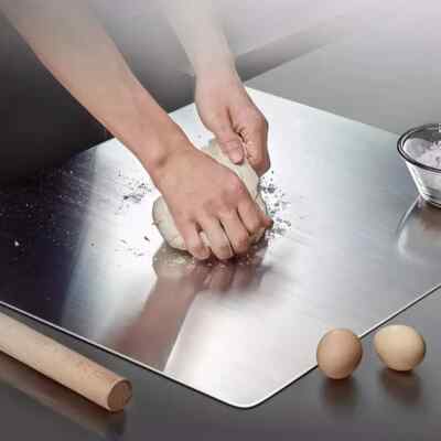  Stainless Steel cutting board titanium 304 w/ Front Overhang