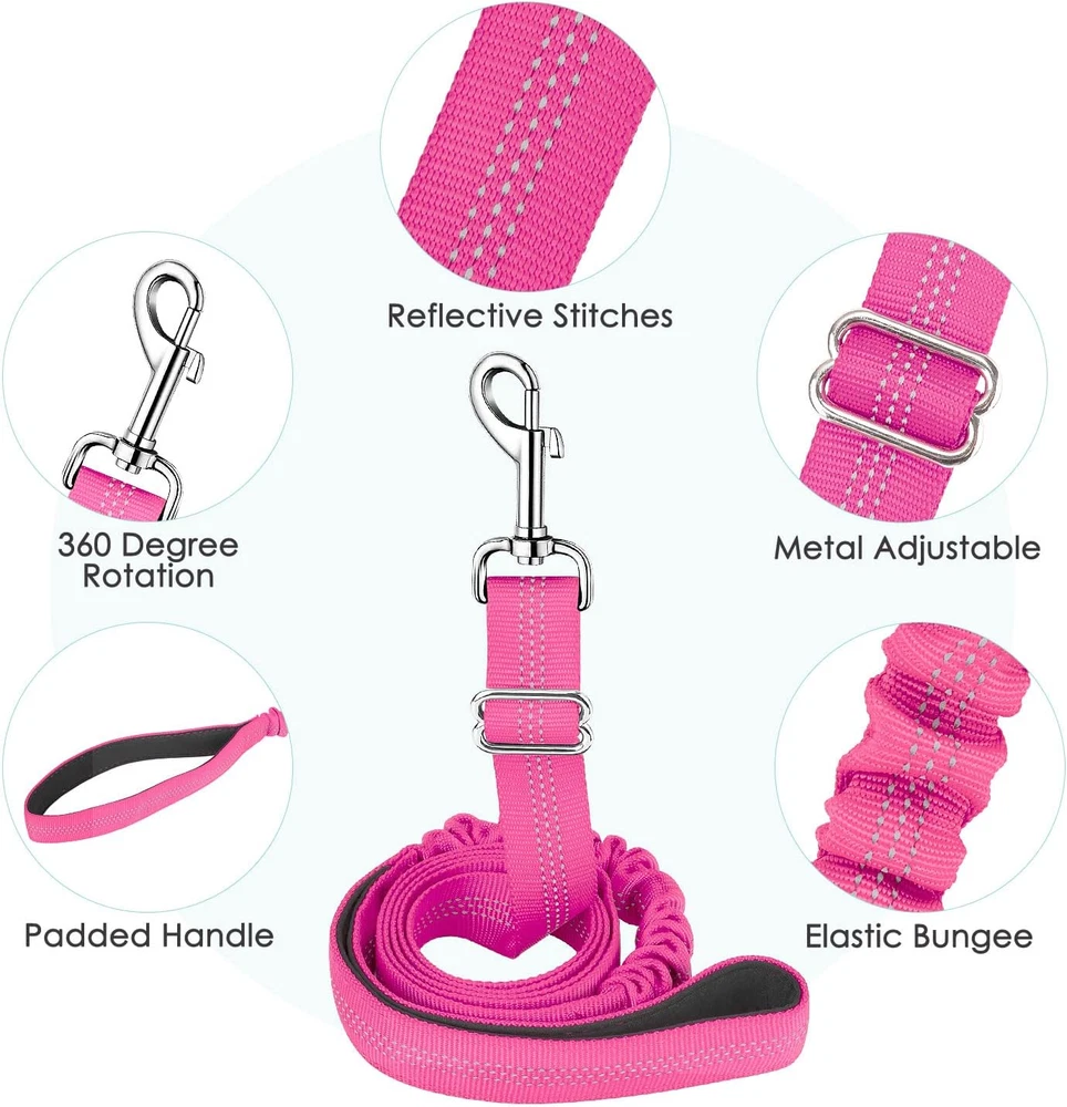 Dog Harness and Leash Set, Soft Padded Small Dog Harness, Neck & Chest Adjustabl