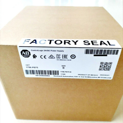 New Factory Sealed Allen-Bradley 1756-PB75 / B ControlLogix 24V DC Power Supply