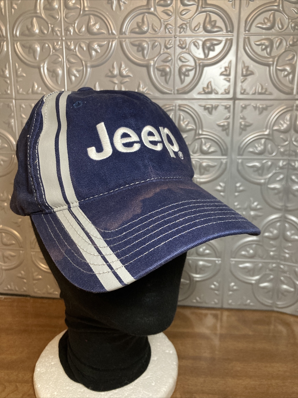 Jeep Hook & Loop Adjustable Hat Cap Prestained;) … - image 1