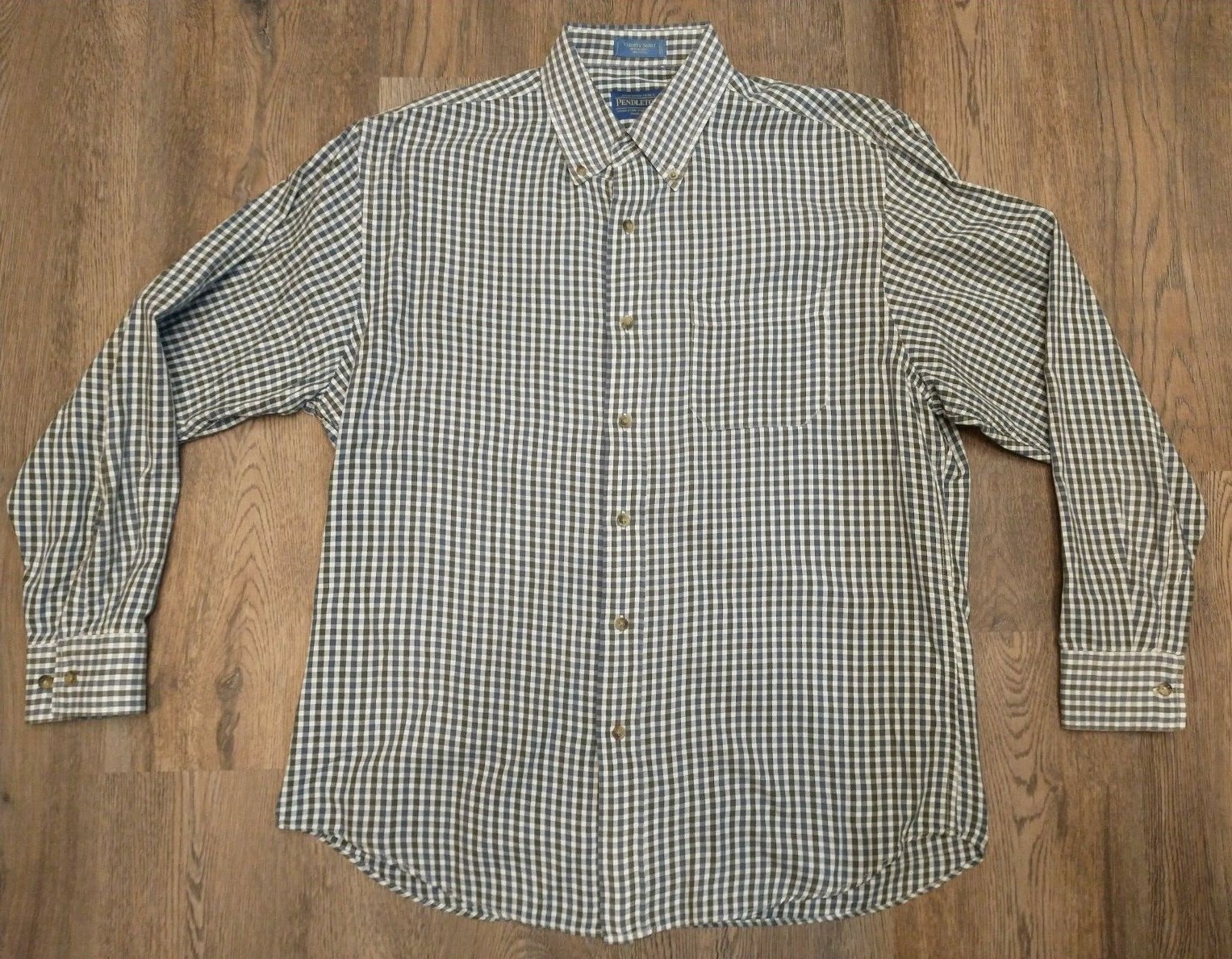 Pendleton Woolen Mills Varsity Button Down Long S… - image 1
