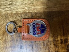 Vintage FORD Leather Keychain with Enamel A3