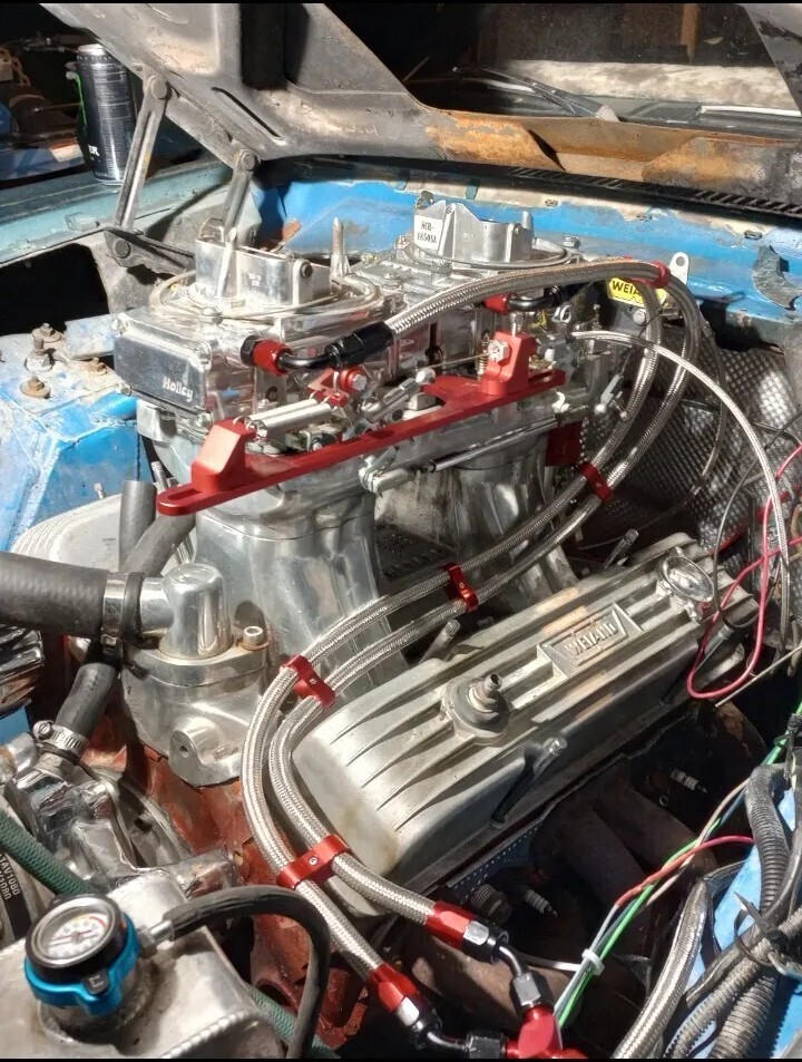 POLISHED WEIAND Tunnel Ram Intake SBC 1984 / 1988 + Finned WEIAND Valve Covers eBay