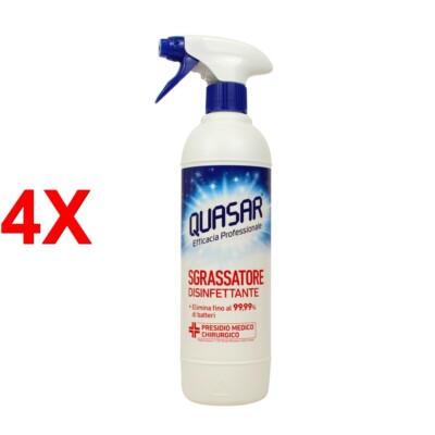 4 X Quasar Desinfektionsmittel FettlÖser Pmc Trigger 580 Ml