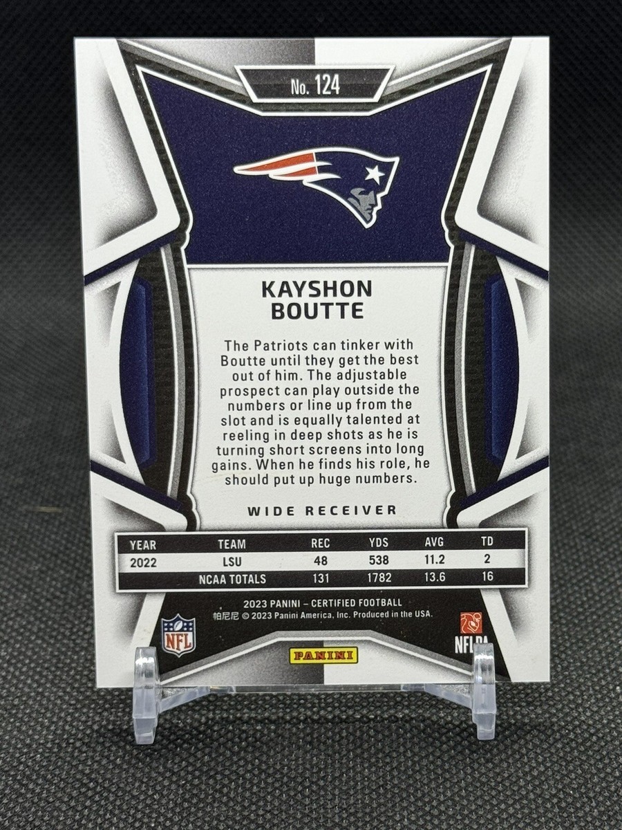 2023 Certified KAYSHON BOUTTE RC Rookie #124 Mirror Orange