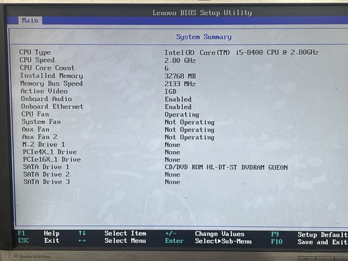 Lenovo Thinkcentre M720s Intel core i5-8400 @2.80GHz 32GB Ram Computer No hdd - Bild 3 von 3
