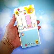 Cute Sticky Notes Set in Bear and Strawberries Theme