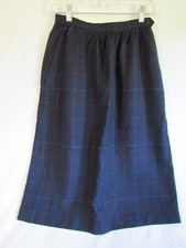 Evan Picone Straight Skirt Women's Size 10 Plaid - HTF - 22" waist Vintage