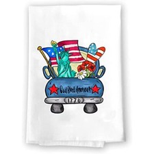 Memorial Day 4th of July Summer Home Decor Decorative God Bless America Truck