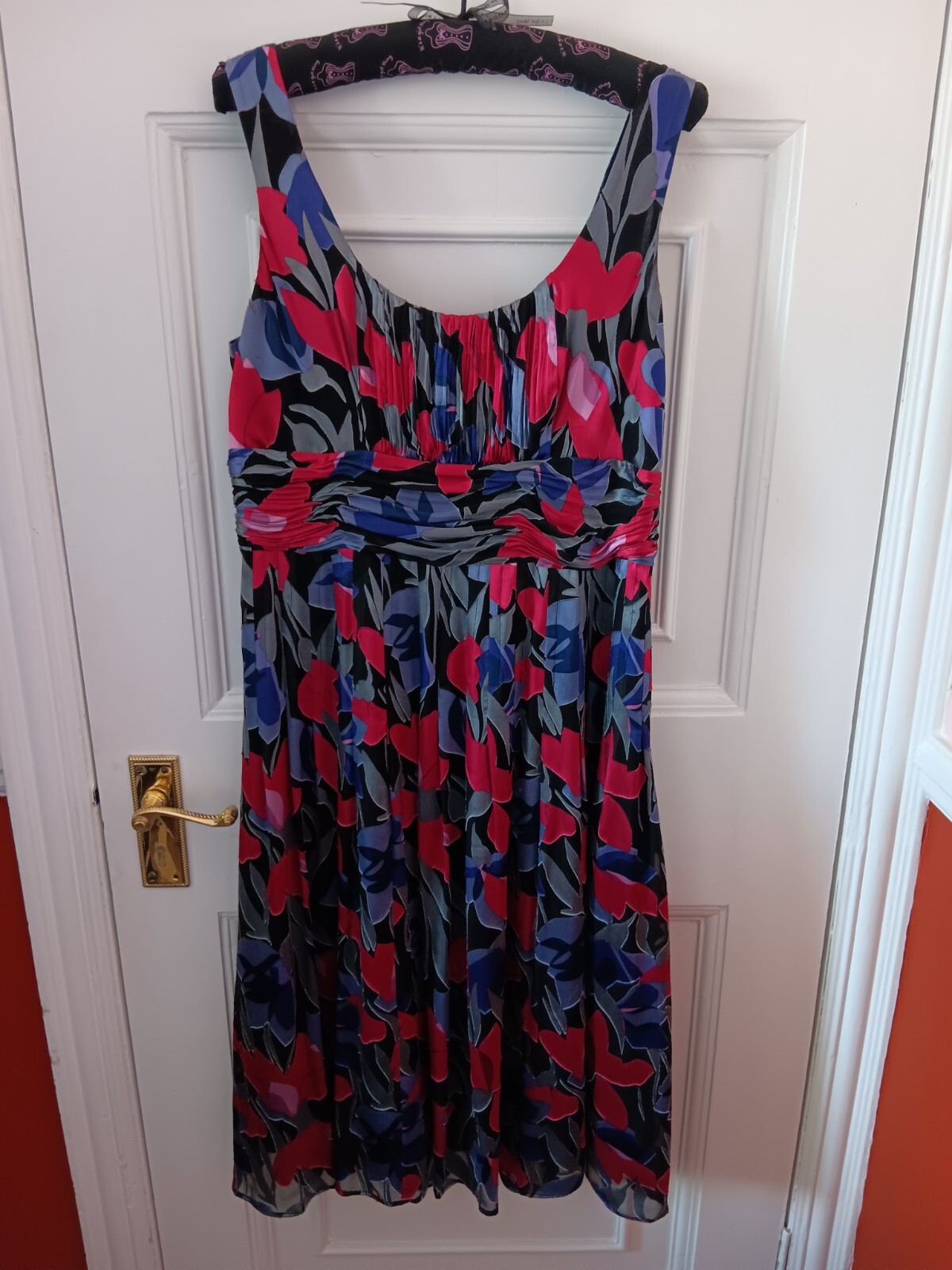 Multicoloured Monsoon Midi Dress Size 14