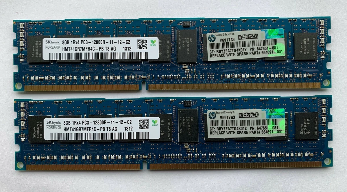 Hynix PC3-12800 DDR3-1600 Server RAM for sale | eBay UK