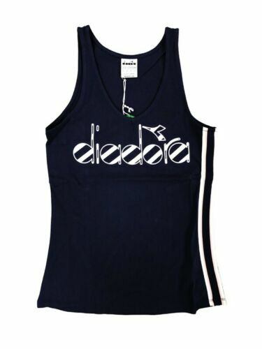 Diadora Sport 102173462 L. Active Camiseta De Tirantes, Mujer, Negro, Large