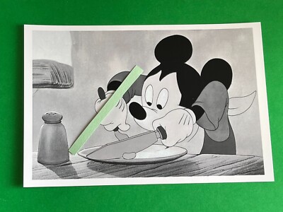 Found 4X6 PHOTO of an Old Walt Disney Studio Mickey Mouse Car Animation Scene