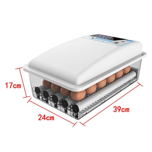 24 Eggs Incubator Temperature Control Automatic Turning Hatcher Duck Chicken Egg - Picture 4 of 6