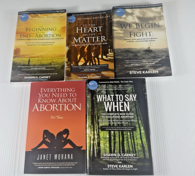 #ad #ad Pro Life Abortion Books Lot 5 Shawn Carney Steve Karlen Janet Morana $44.99