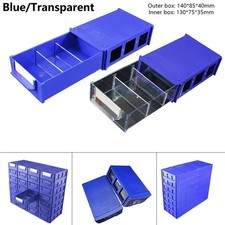 Container Storage Box 140 85 40mm Blue Component Screws Crafts Hardware