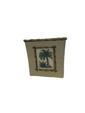 Vintage Bora Bora Ceramic Boutique Tissue Box Cover beth Yarbrough Hand painted 