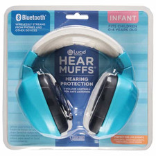New Lucid Hearing Bluetooth Hear Muffs for Infant 0-4 Years BLUE
