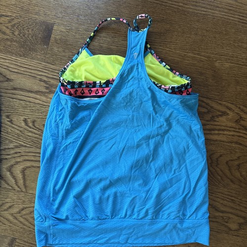 Lot Of 4 Ivivva Double Dutch Sz 12 14 Tank Layered Top Bra Activewear - Picture 10 of 11