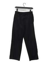 PLEASURES Women's Sports Bottoms S Black 100% Polyester Straight Sweatpants