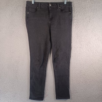 Astor Womens Black Denim Jeans Size 9 Pockets Zipper Button Classic Comfortable
