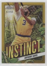 2024-25 Topps Chrome Instinct Gold Refractor /50 Anthony Davis #INS-24