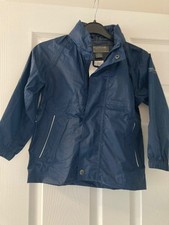Regatta Kids Packaway marineblaue wasserdichte Jacke - Alter 5 - 6 Jahre neu mit Etikett - mit Tasche