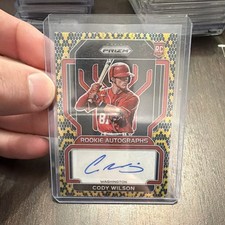 Panini 2022 Prizm Cody Wilson Nationals Rookie Autographs RA-CY Auto 35/35