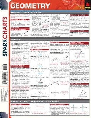 GEOMETRY (SPARKCHARTS) By Sparknotes *Excellent Condition*