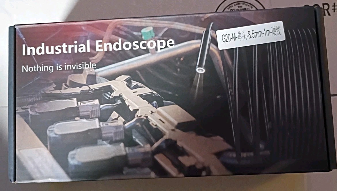 Industrial Endoscope Color or B & W Adjust LED Zoom in/Zoom out w/Grab Tools
