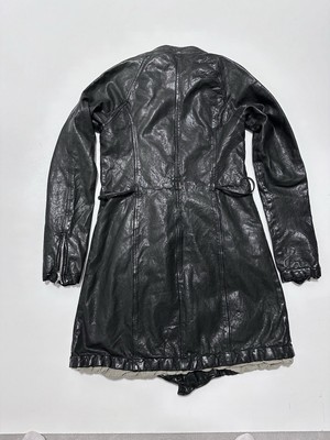GIORGIO BRATO レザージャケット　organic edition Giorgio Brato Organic Edition Women's Leather Trench Coat Vintage