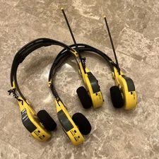 2 KOSS Headphones HR110Y Dynamic Bass Boost Sound AM/FM Stereo Radio Tested