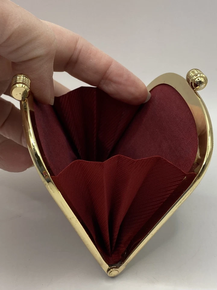 Monedero japonés raro de colección Nishijin Ori cartera pequeña excelente estado Foto 4 de 4