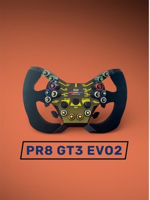 DSH PR8 EVO 2 GT3 Simracing Wheel USB!!