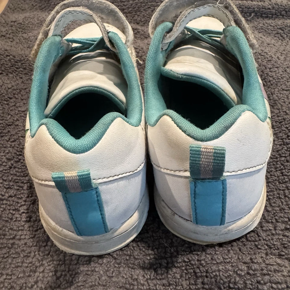 Disney Stitch девочек низкий верхний кроссовок большой детей белый синий крюк и петля молодежи Sz 13 - Изображение 4 из 4