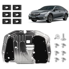 Engine Splash Shield Guard Compatible with 2016-2021 Civic, Black