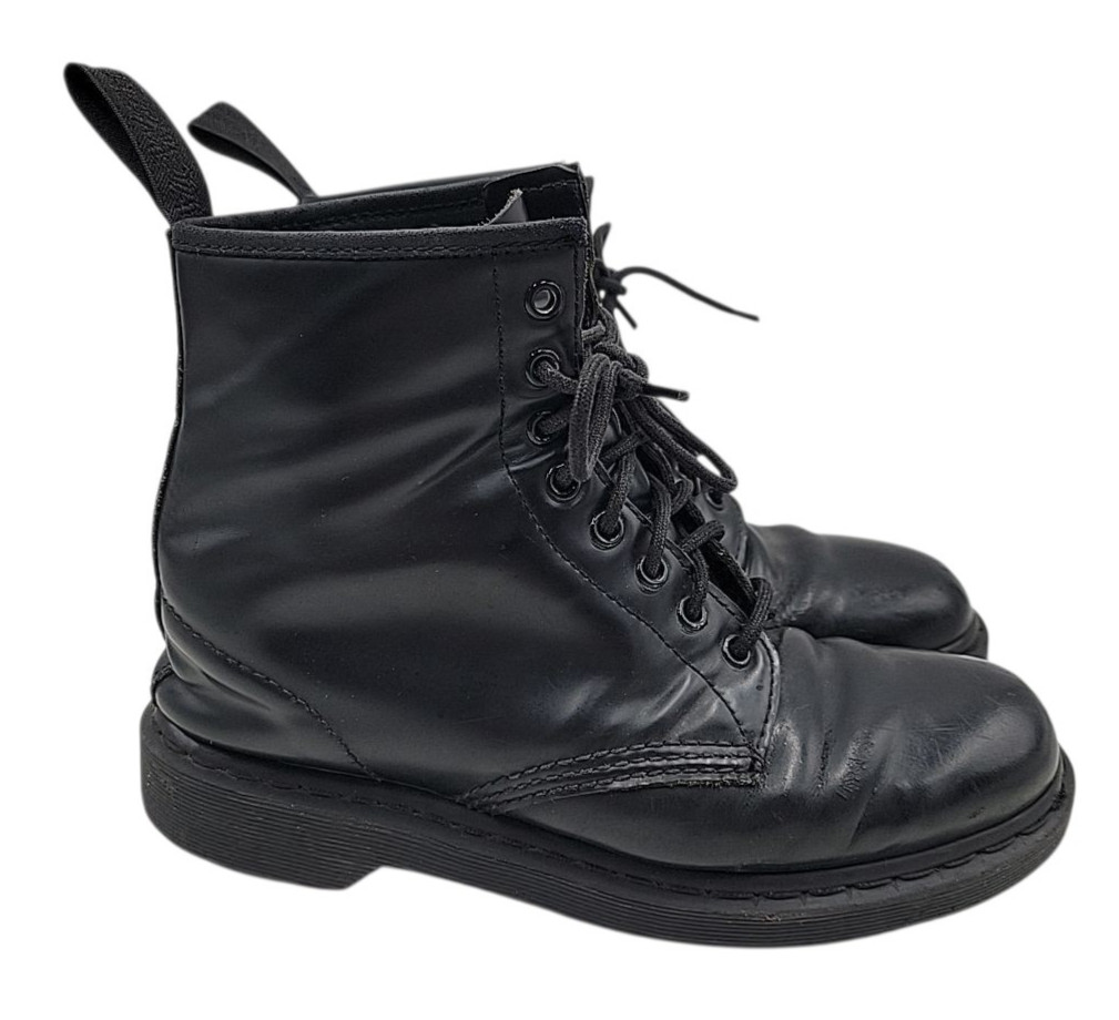 Dr. Martens 1460 Mono Womens 10 Mens 9 All Black Smooth Leather Combat Boots