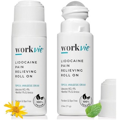 Lidocaine Roll On Pain Relief Cream 2pk Maximum St