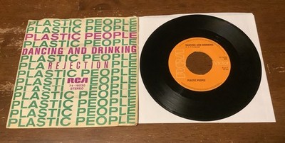 The Plastic People 45 w/ps Dancing And Drinking, Rejection Import 1970 Funk Soul
